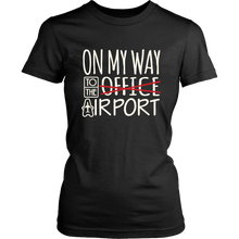 Load image into Gallery viewer, On My Way to the Airport - Women&#39;s T-Shirt (black)