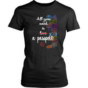 All You Need is a Passport - Women's T-Shirt (black)