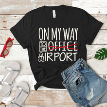 Load image into Gallery viewer, On My Way to the Airport - Women&#39;s T-Shirt (black)